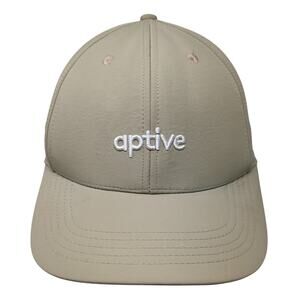 Aptive Route Manager Strapback Baseball Cap Beige One Size Adjustable 6 Panel